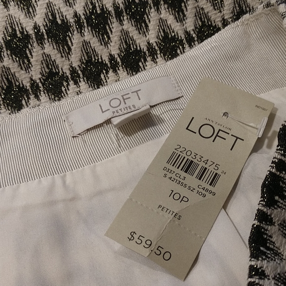 Ann Taylor Metallic Embroidered Skirt - Picture 5 of 5